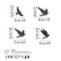 Wallity Birds-1 Escultura de pared multicolor de metal